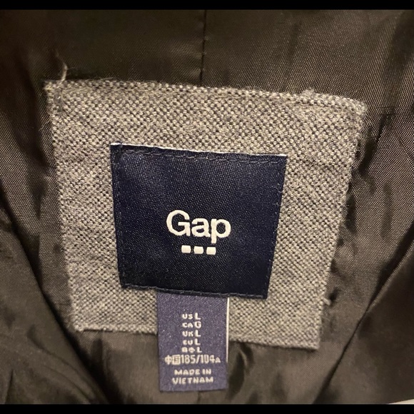 Gap Mens Light Grey Blazer Suit Jacket - Size L - Picture 10 of 11